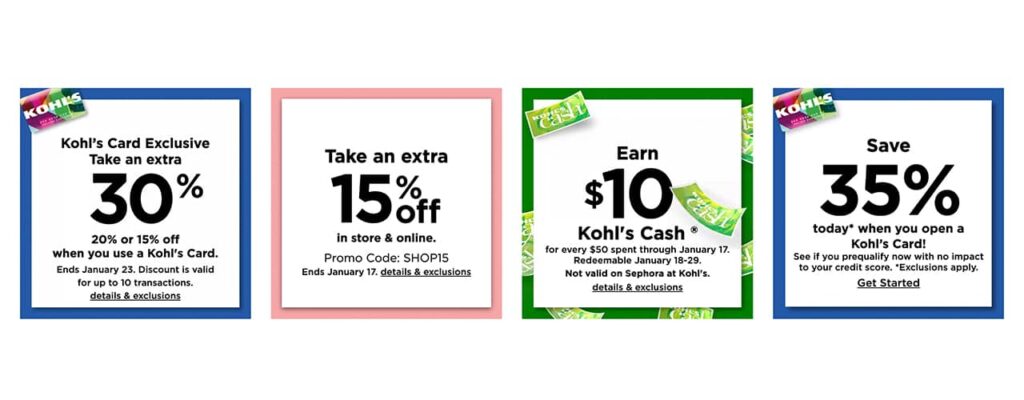 Stackable Kohl's Coupons